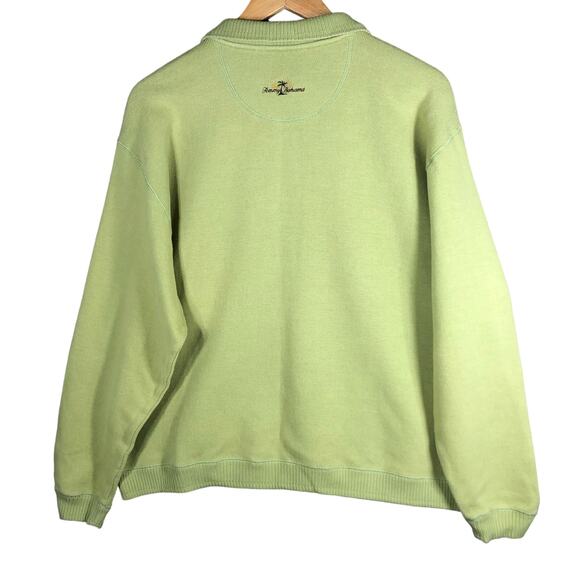 Tommy Bahama Sweater Mens Small Relax Casual Quarter Zip Pullover Embroidered - Picture 8 of 10